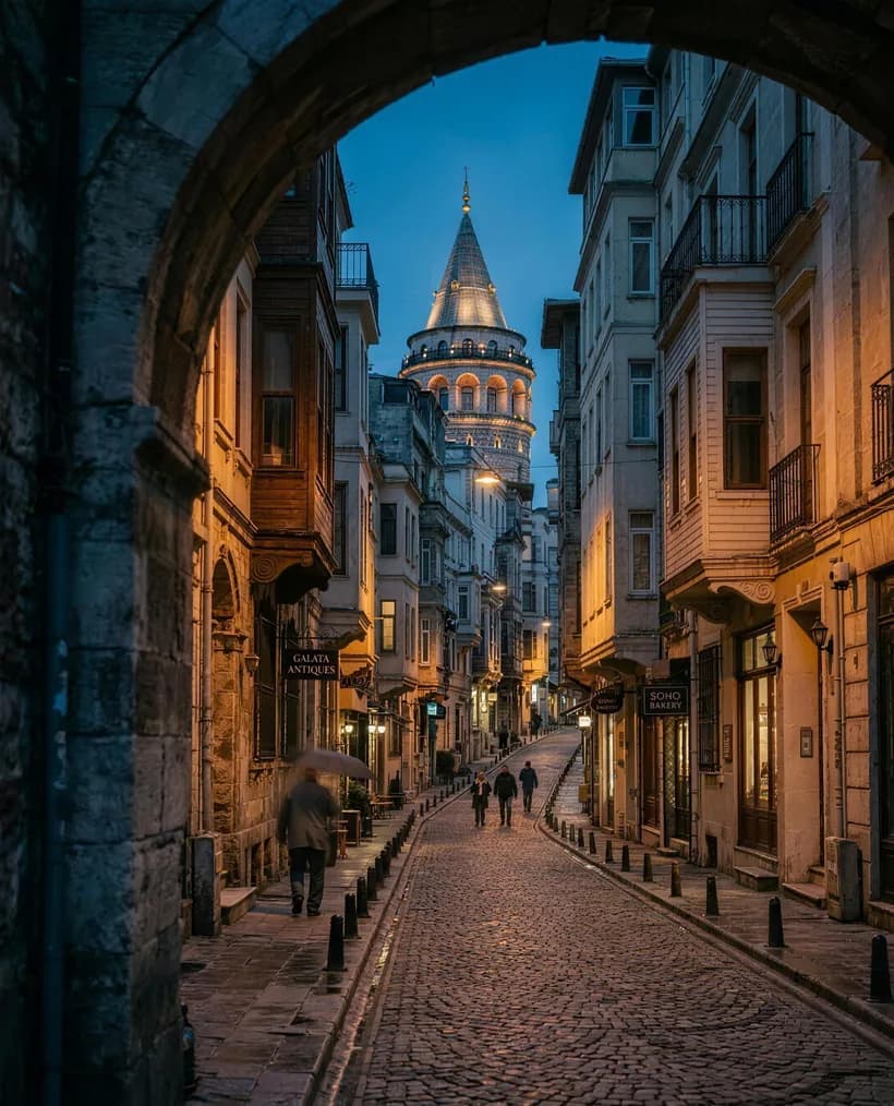 Ambiente de Estambul al caer la tarde (imagen ilustrativa generada con IA)